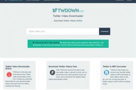 Twdown|在线Twitter视频下载器：twdown.net