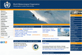 WMO:世界气象组织官方网站：www.wmo.int