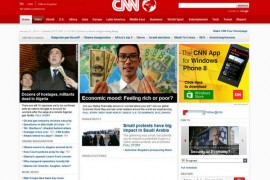 CNN:美国有线电视新闻网：www.cnn.com