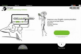 GingerSoftware:语言语法拼写检查工具：www.gingersoftware.com