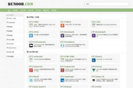 HTML教程、CSS教程-菜鸟教程:www.runoob.com