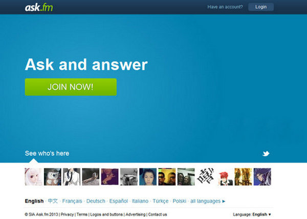 Ask.FM:免费个人问答社交网：ask.fm