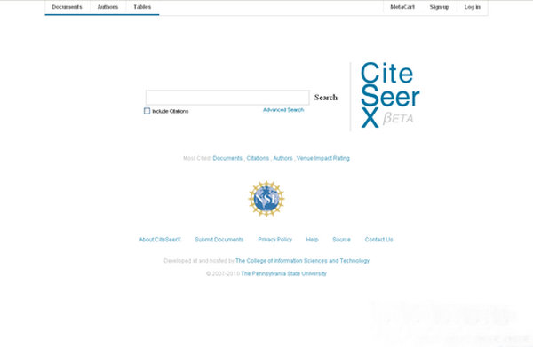 CiteSeer:学术文献搜索引擎：citeseer.ist.psu.edu
