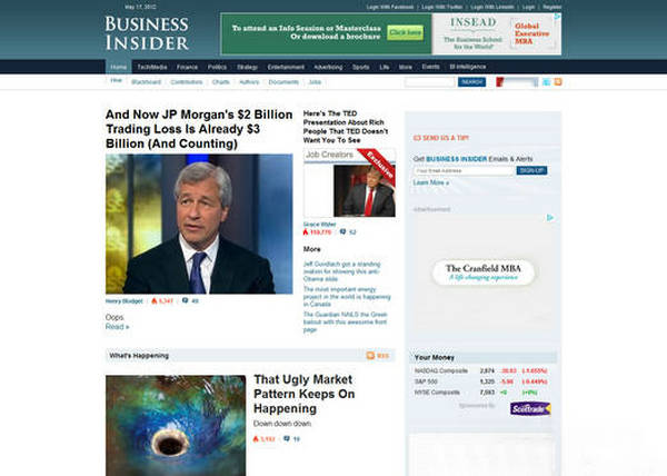 BusinessinSider:美国商业内幕博客：www.businessinsider.com