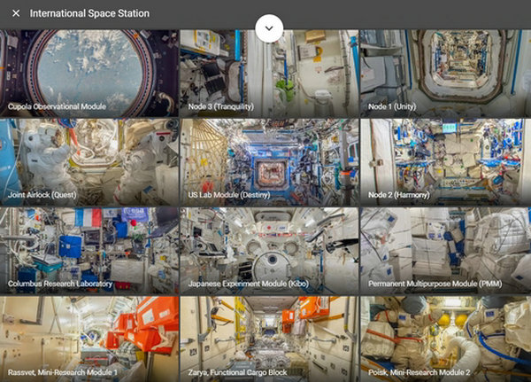 ISS|谷歌国际太空站虚拟实景：www.google.com