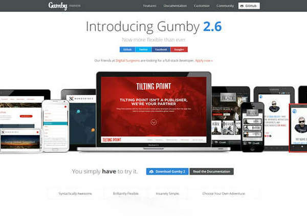 GumbyFrameWork:响应式Web UI框架：gumbyframework.com