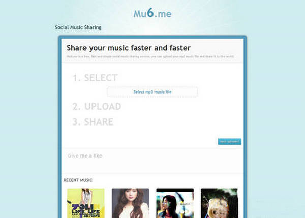 MU6.ME:免费音乐上传分享平台：mu6.me