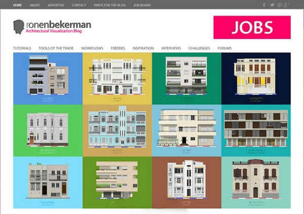 RonenBekerman:建筑3D教程分享博客：www.ronenbekerman.com