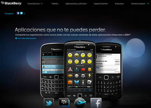 BlackBerry:黑莓手机官方网站：www.blackberry.com