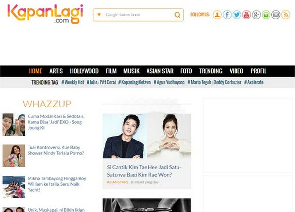 Kapanlagi|印尼娱乐新闻门户
