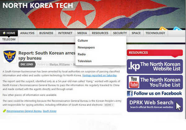 NorthKoreaTech:朝鲜科技新闻网：www.northkoreatech.org