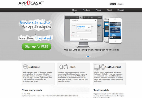 Applicasa:免费iOS应用托管服务平台站：applicasa.com