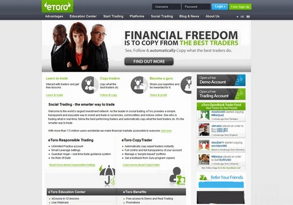 Etoro:社会化金融投资平台：www.etoro.com