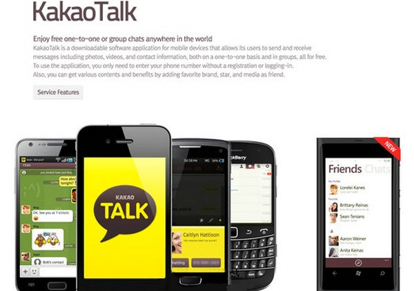 KaKao Talk:韩国免费聊天软件应用：www.kakao.com