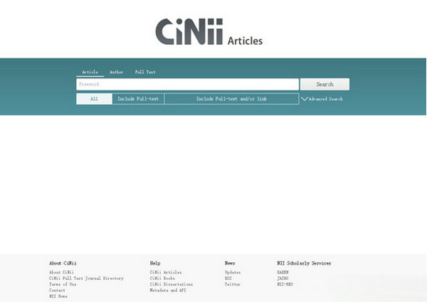 CiNii:日本学术论文搜索网：ci.nii.ac.jp