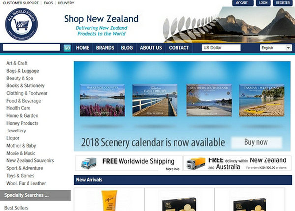 ShopnewzeaLand:新西兰购物网：www.shopnewzealand.co.nz