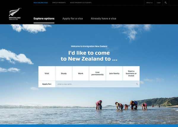 新西兰移民局中文版：www.immigration.govt.nz