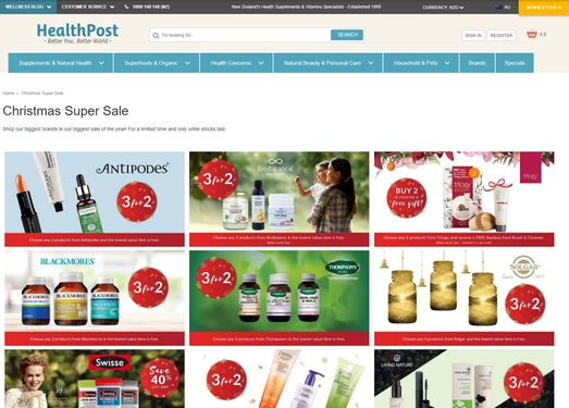 HealthPost|新西兰平价保健品购物网：www.healthpost.co.nz