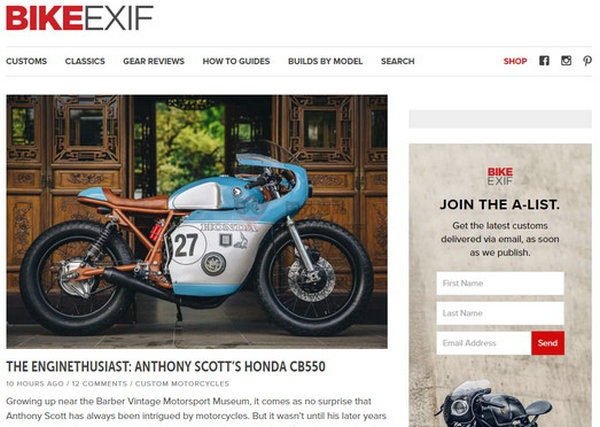 BikeExif:定制摩托车新闻博客：www.bikeexif.com