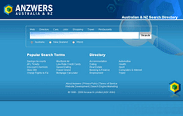 Anzwers:澳大利亚本土搜索引擎