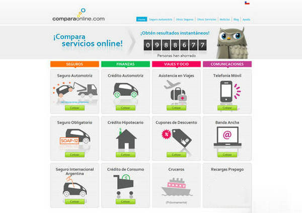 ComparaOnline:智利比价服务平台：www.comparaonline.com