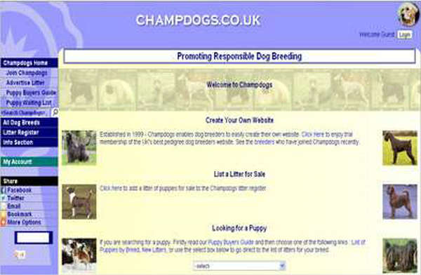 Champdogs： www.champdogs.co.uk