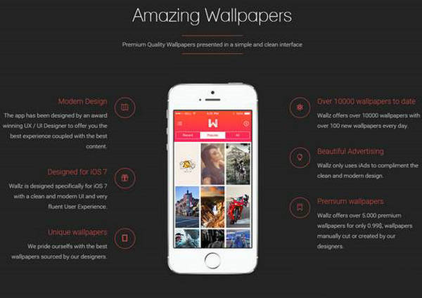 WallZapp:苹果6手机壁纸应用：www.wallzapp.com