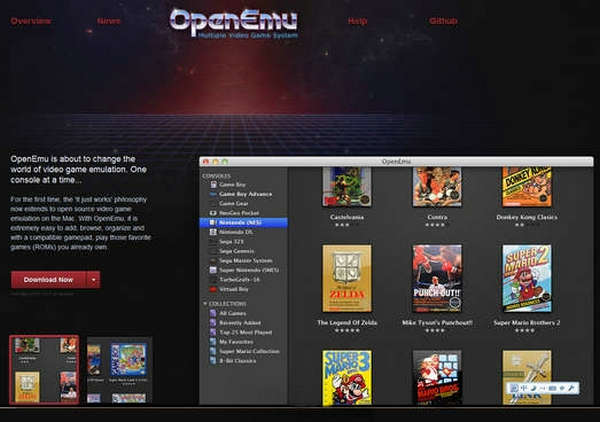 Openemu:苹果系统开源游戏模拟器工具：openemu.org