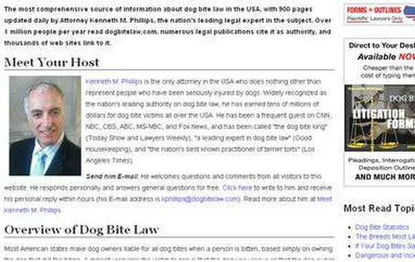 DOG BITE LAW|狗狗咬伤法律网：dogbitelaw.com
