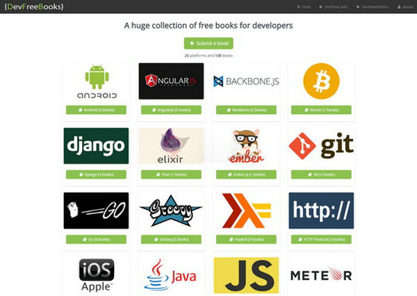 DevFreeBooks|免费程序员编程书籍大全：devfreebooks.github.io