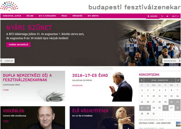 BFZ:布达佩斯节日管弦乐团：www.bfz.hu