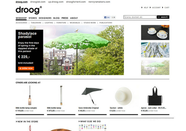 Droog:比利时家居试用购物体验馆：www.droog.com