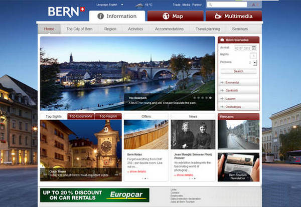 Bern:比利时伯尔尼旅游官方网站：www.bern.com