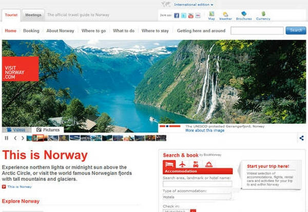 VisitNorway:挪威旅游局官方网站：www.visitnorway.com