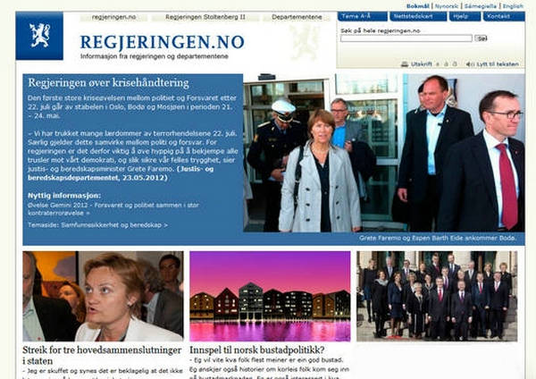 Regjeringen:挪威政府官方网站：www.regjeringen.no