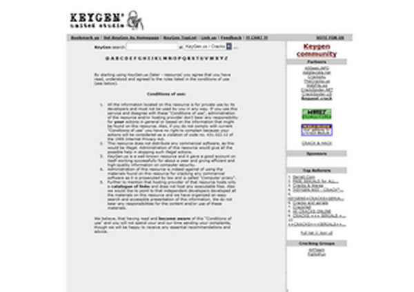 KeyGen:在线软件注册码查询网