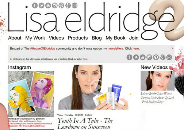 LisaEldridge:丽莎埃尔德里奇化妆网：www.lisaeldridge.com