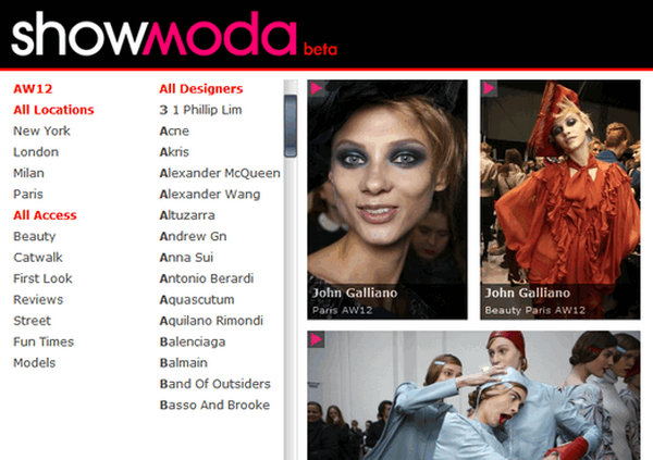 Showmoda:国际时尚模特秀：www.showmoda.com