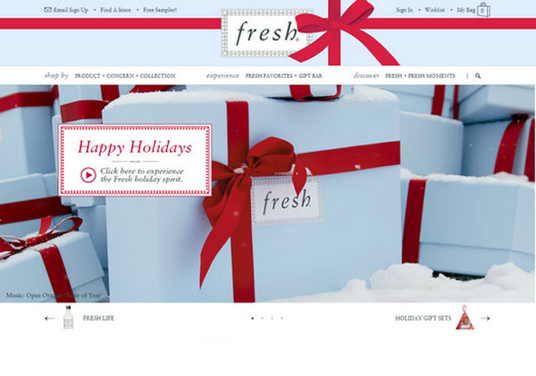 Fresh:法国馥蕾诗护肤品牌：www.fresh.com