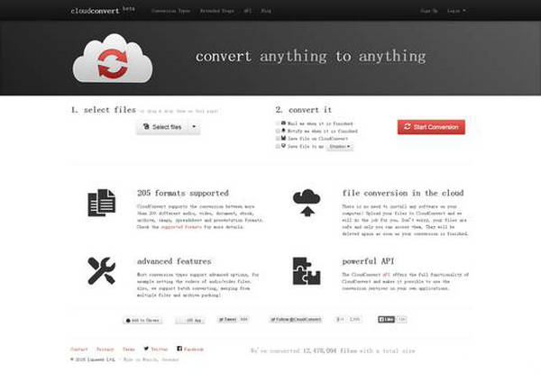 【CloudConvert】在线全能格式转换工具：cloudconvert.com