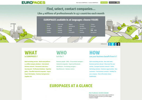 EuroPages:世界企业名录门户网：www.europages.com