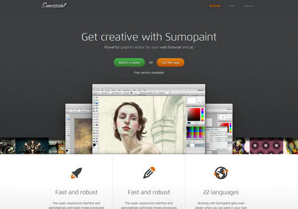 SumoPaint:免费在线图片编辑工具：www.sumopaint.com
