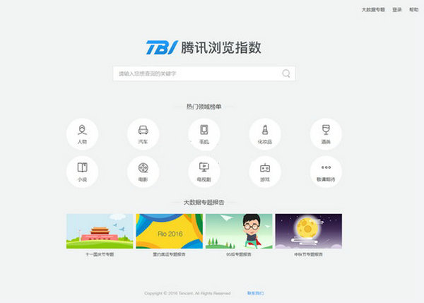 TBI|腾讯搜索浏览指数平台：tbi.tencent.com