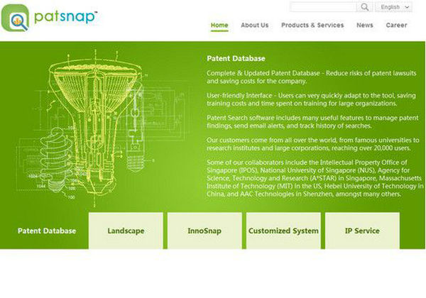 Patsnap:国际专利数据分析服务公司：www.patsnapglobal.com