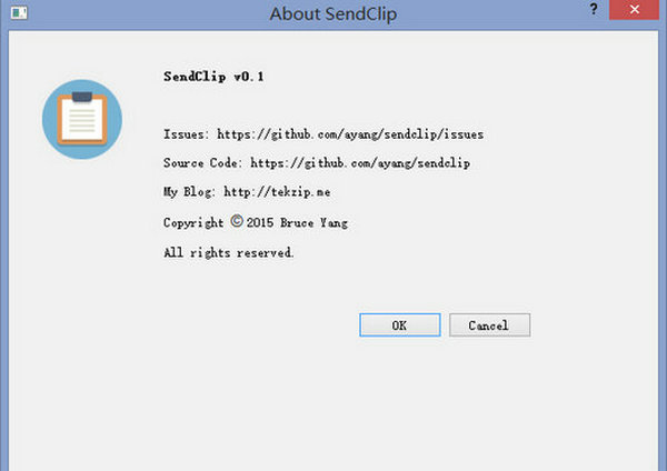 SendClip:跨平台剪切板互传工具：github.com