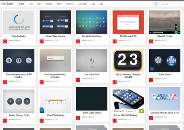 NiceTabs:PSD素材资源共享网