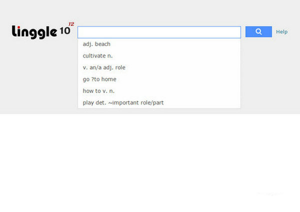 Linggle:英语写作学习搜索引擎：linggle.com